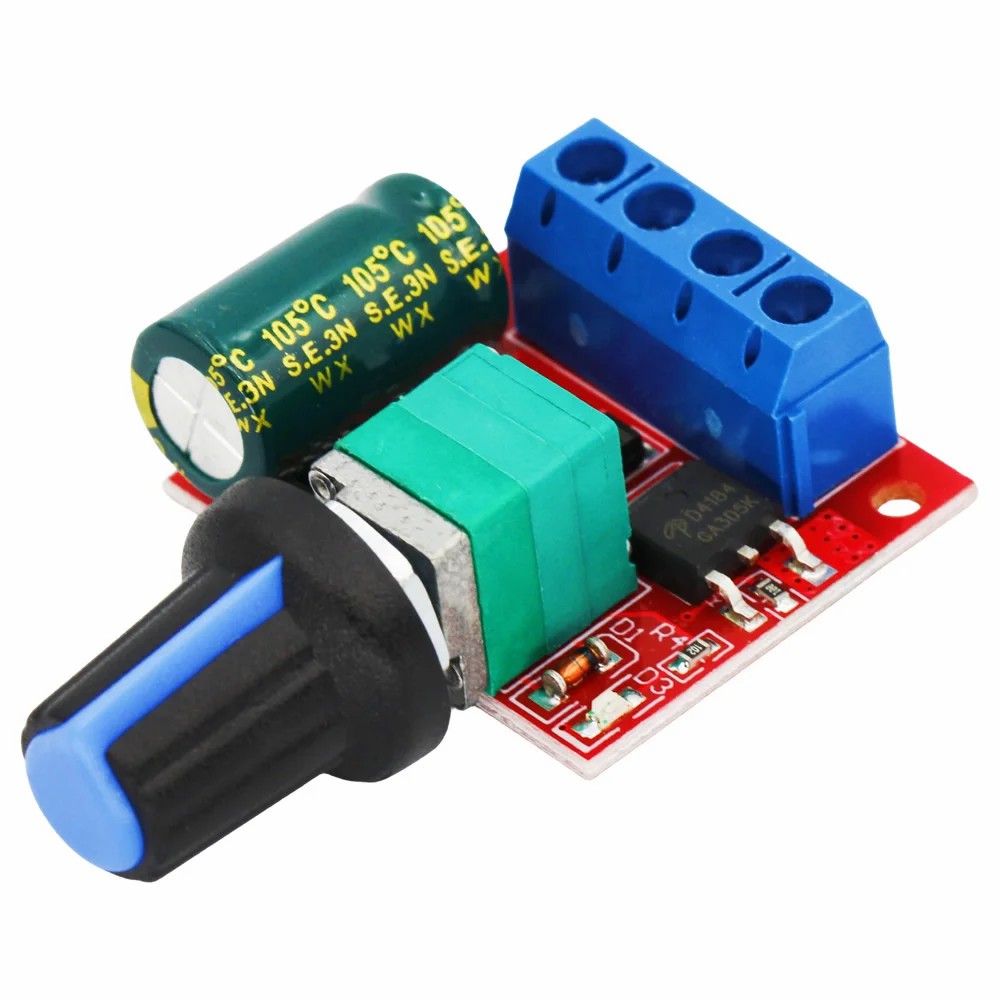 5V-35V 5A PWM DC Motor Adjustable Speed ​​Regulator LED Dimmer