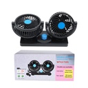 Mini Electric Car Double Fan 360 Degree Rotating 2 Gear Car Cooling Fan