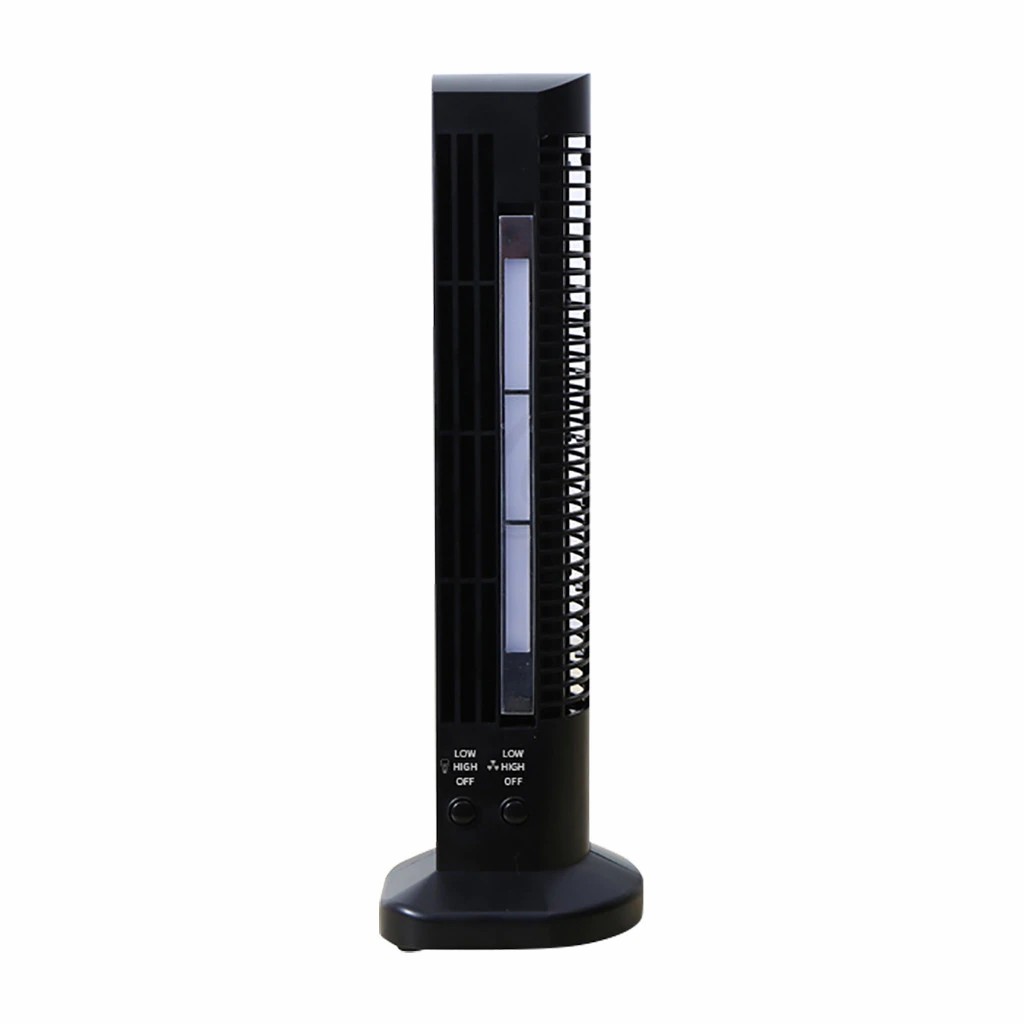 Mini Tower fan with light (Black)