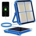 Stepless Dimming Mobile Power Bank Emergency Solar Light Large Capacity 18650 Battery With USB Port 5V/2A Outdoor Flood Night