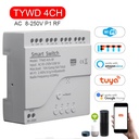 Tuya Smart Switch WiFi DIY Timer 85-220V RF Voice Control Module 4CH Tuya Module