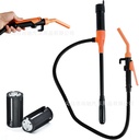 Liquid Transfer Pump Battery Powered Fuel Transfer Pump with Flow Control Nozzle 2.4 Gallons Portable Fuel Transfer Pump