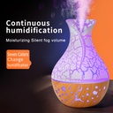 7-color LED light 150ml new vase air humidifier