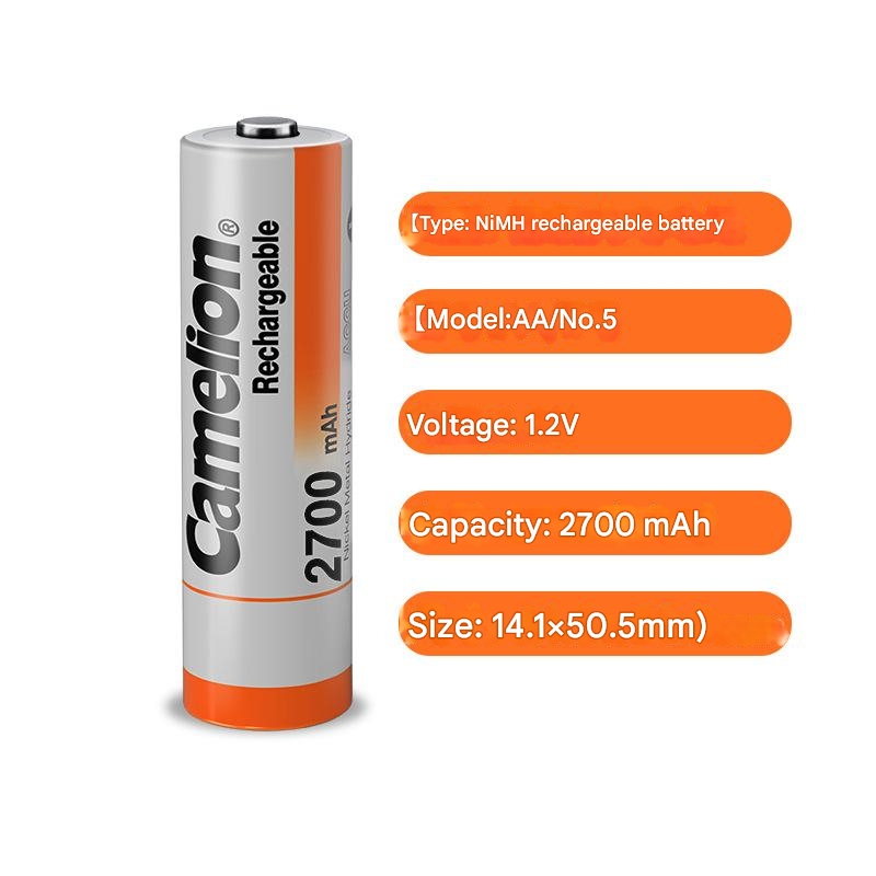 Camelion Flying Lion KTV Microphone NiMH Rechargeable Battery No. 5 AA 2700 mAh
