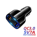 35W PD Quick Charge 3.0 QC 3.0 Type C Dual USB Port Fast Charger Car Phone Charging Adapter