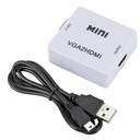HD 1080P VGA to HDMI Converter Adapter with 3.5mm Audio Output VGA to HDMI-compatible Adapter