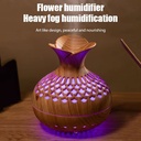 300ml wooden vase colorful light Cool Mist Air Humidifier