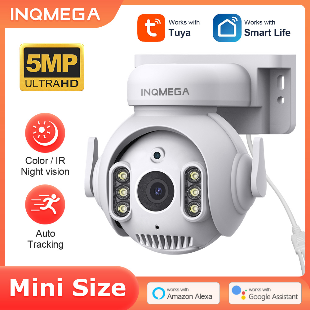 5MP TUYA Smart Camera,2.4G WiFi Security Surveillance IP Camera with 2Way Audio Full Color Night Vision Motion Detection