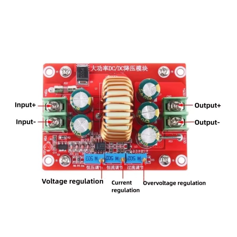 DC-DC 12A 150W Adjustable Step Down Buck Converter 4.5-32V to 1-30V Constant Voltage Current Step Down Power Module