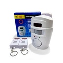 Wireless Motion Sensor Alarm with 2 Remote Controls PIR Motion Sensor Alarm Battery-powered Home Security System