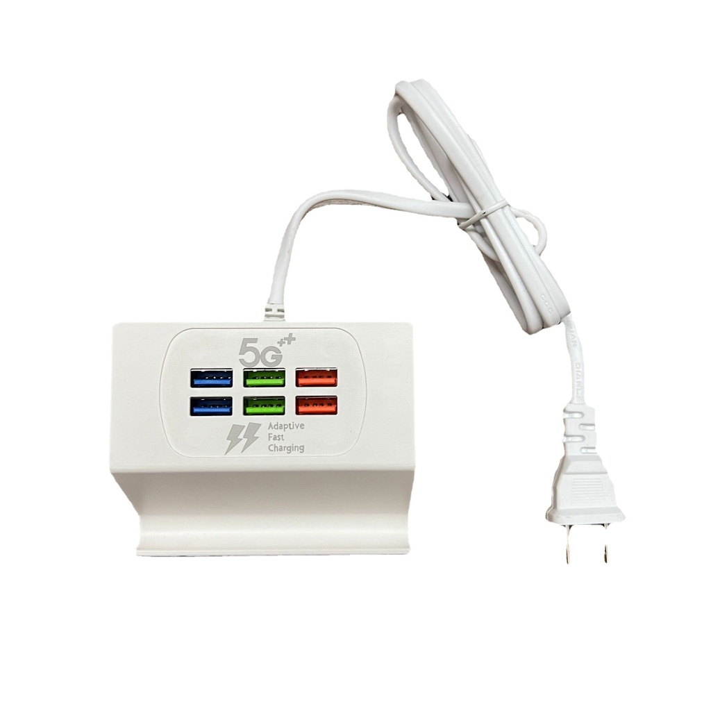 mobile phone 6usb charger bracket multi-function 3a multi-port charging head Android universal socket