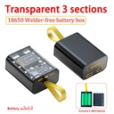 3*18650 Battery Charger Case DIY Power Bank Box Fast Charge 5V 2A Double USB Output Battery Storage Box With LED Night Light