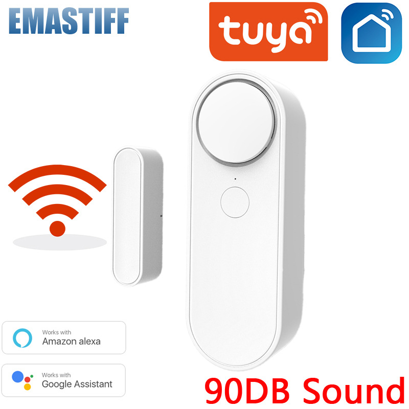 Tuya Smart Home Sound/APP Alarm 90dB Siren WIFI Door Sensor Door Open Security Alarm System