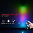 RGB Smart Ambience Floor Lamp Esports lamp Living Room Bedroom Live LED Corner Light Nightlight Bluetooth APP Remote Control