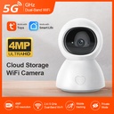4MP 2.4G&5G Dual Band WIFI Tuya APP Wireless PTZ IP Dome Auto Tracking Home Security Baby Monitor Camera