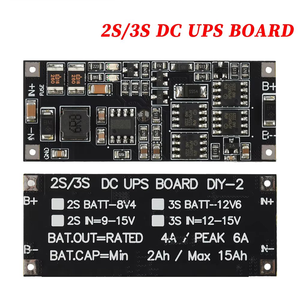 UPS Power Module 2S DC9V-15V 3S DC12V-15V 50W 4A charging protection module uninterruptible power supply control board (3S)