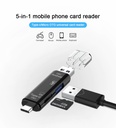5 In 1 OTG Card Reader Type C & Micro USB Flash Drive High-speed USB2.0 Universal OTG