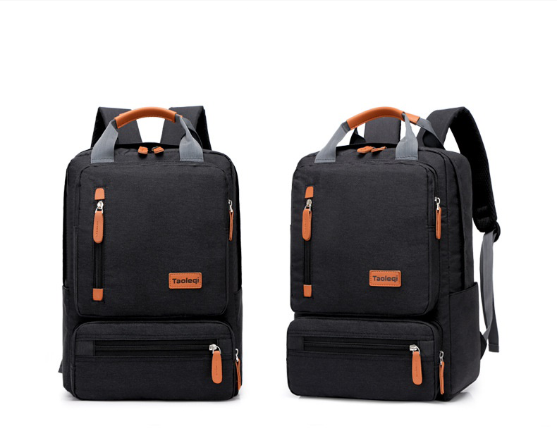 Taoleqi Laptop Backpack Men Women Business Travel Computer Backpack (Black)
