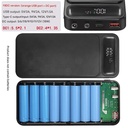 DC5/6/7/8/9/10/11/12V adjustable voltage mobile power supply kit power bank shell 18650 battery box (ESS Gadgets)