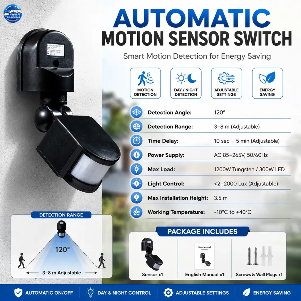 220V Infrared human body sensor with base, induction switch, wall sensor, waterproof and dustproof infrared sensor