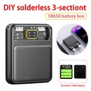 DIY 3 Slots 18650 Power Bank Housing DC 5V/2A Battery Storage Boxes USB MICRO TYPE-C Digital Battery Cases Holder