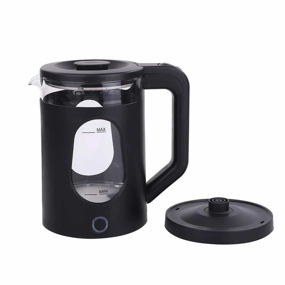 SOKANY 2.3L 2000W High-power Electric Kettle Household Food-grade Stainless Steel Double-layer Thermal Insulation Electric Kettle (Black)