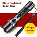 Q5 aluminum alloy bright zoom flashlight Rechargeable Li-ion 18650 Zoom led  Flashlight