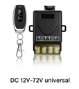 RF 433Mhz Wireless Remote Control Switch DC12-72V 30A High Current Relay Receiver With Remote