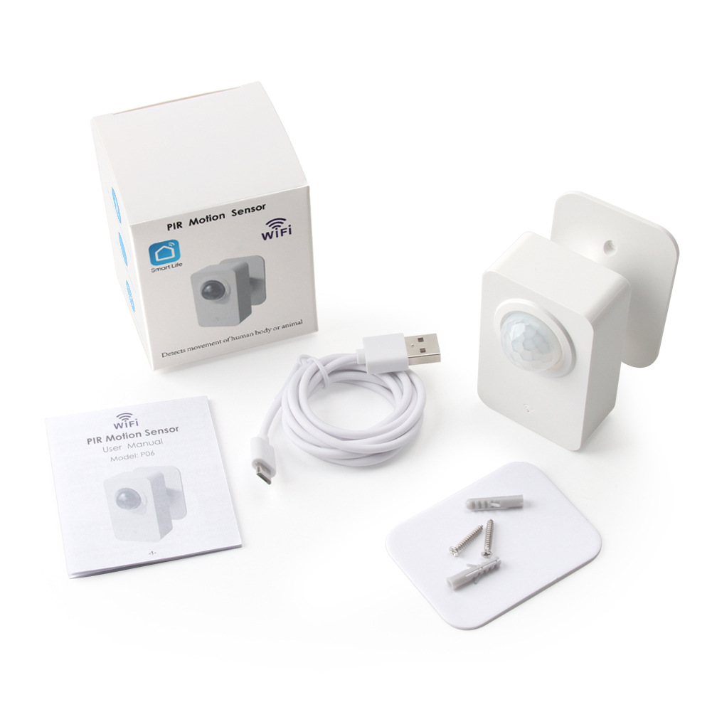 Tuya WiFi PIR Motion Sensor Human Body Movement Infrared Sensor Wireless Smart Life APP Home Security Alarm System