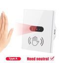 Wall infrared sensor wave switch light IR Motion Activated Wave Sensing Switch On Off Lamp