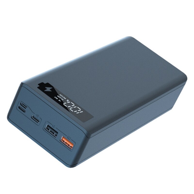 Detachable QC3.0 PD LCD Display DIY 16x18650 Power Bank Battery CASE, (Without Batteries), Detachable design