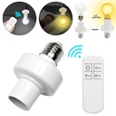 E27 Wireless Remote Control Light Lamp Screw Base ON/Off Switch Socket Holder 15M Range RC Smart Device 220V