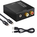 DAC Digital to Analog Audio Converter SPDIF Optical Toslink Coaxial to L/R RCA and 3.5mm Jack Headphone Amplifier Output