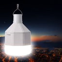 Led emergency rechargeable bulb removable 18650 battery rechargeable light LED bulb