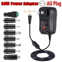 30W Universal Power Adapter 3V 4.5V 5V 6V 7.5V 9V 12V AC DC Charger Converter + 5V 2.1A USB Port With 8Pcs jack