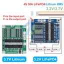 BMS 4S 3.2V 3.7V 30A LiFePO4 / Lithium Battery Charge Protection Board 12.8V 14.4V 18650 32650 Battery Packs With Balance