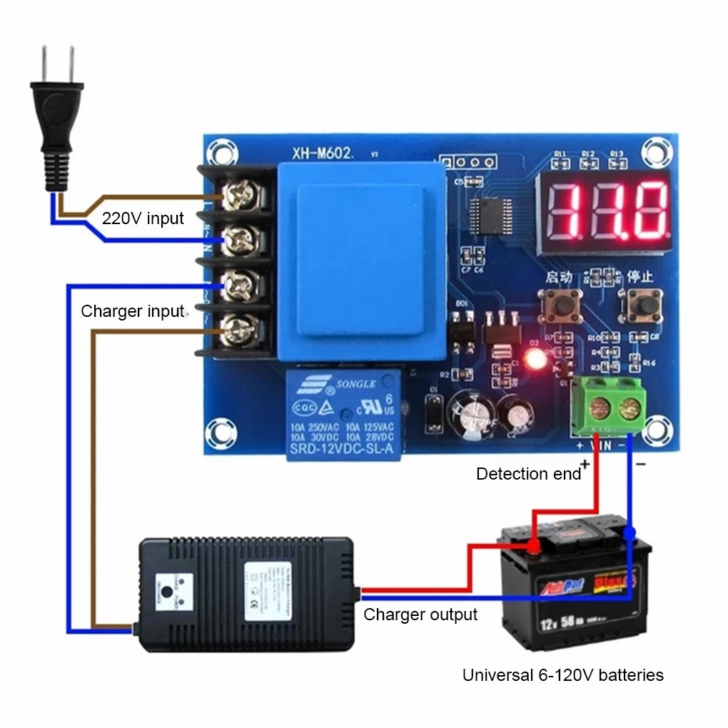 M602 CNC Battery Lithium Battery Charging Control Module Battery Charging Control Protection Board