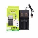 18650 26650 battery dual-slot charger dual-charge USB smart fast charge 3.7v-4.2V lithium battery charger