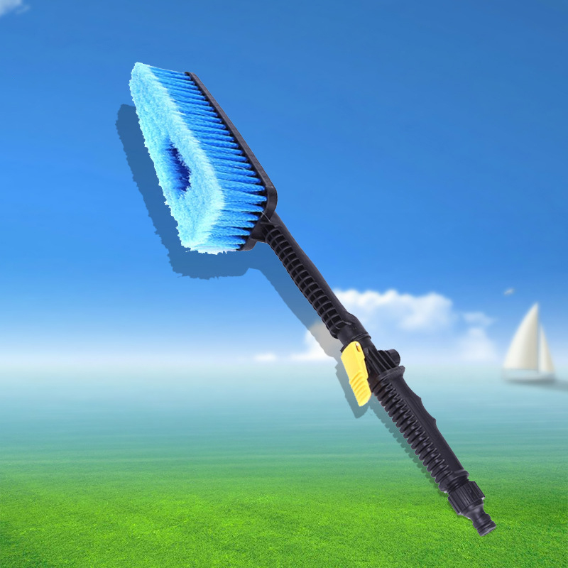 Soft hair long handle car water wash brush