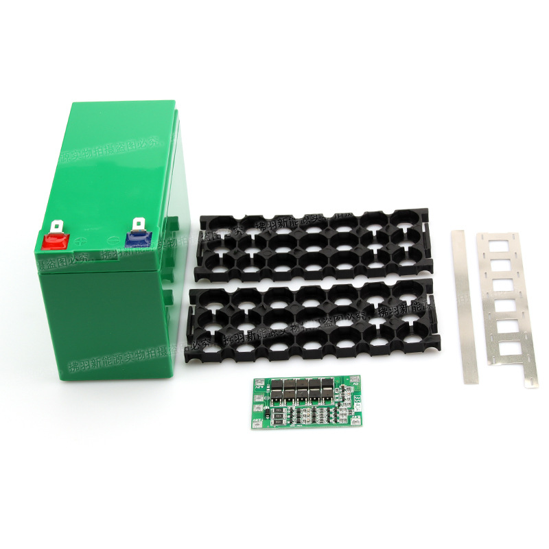 12V 7Ah Battery Case Fit 21PCS 18650 Cells 12V7Ah Empty Box 3*7 Holder 3S40A BMS Nickel Strip Storage Box for DIY Battery Pack (without battery)