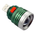 USB Flashlight Portable Emergency Rotary Zoomable Adjustable Torch Repair Work Lamp Pocket Lantern Bright Fill Light