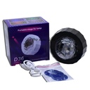 Rechargeable USB Stage Light Mini RGB Projection Lamp Party DJ Disco ball Light Indoor Lamp Club LED Magic Effect For Car Dec