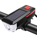 2 in 1 Bike Headlight Solar USB Rechargeable Bicycle Light With Horn T6 LED Waterproof Front Lamp Flashlight Cycling Equipment