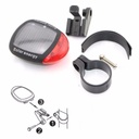 Solar Power Rechargeable Bicycle Taillights, LED Bicycle Rear Signal Lights for Night Cycling Warning Safety