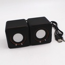 Mini Universal Computer Speakers 2 Pcs USB Power Computer Speaker Stereo 3.5mm Plug For Desktop PC Laptop Wired Bass Sound