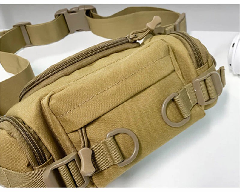 High Quality Wear-resistant Nylon Men Waist Pack Casual Multiple Pockets Travel Storage Crossbody Bags Male Chest Bag
