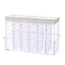 Transparent plastic seasoning box seasoning bottle six piece suit