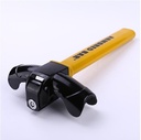 Car Steering Wheel Lock Universal Heavy Duty Stainless Steel T-Lock Anti-Saw Anti-Pry Enhanced Security Car Interior Accessories