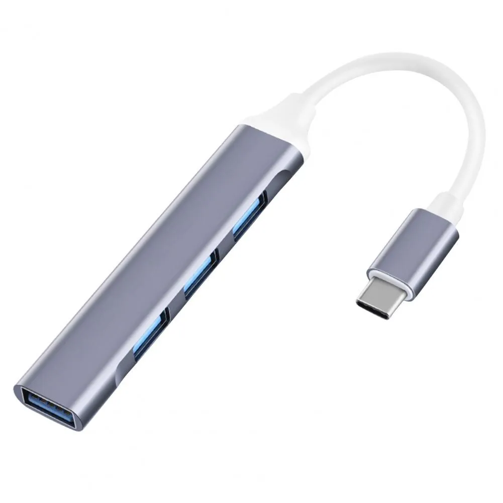 4Port USB 3.0 Hub High Speed Type C Splitter 5GBps Multiport Adapter (Type-C)