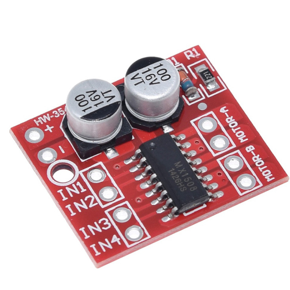 2-way DC motor drive module forward and reverse PWM speed regulation dual H-bridge stepper motor mini super L298N